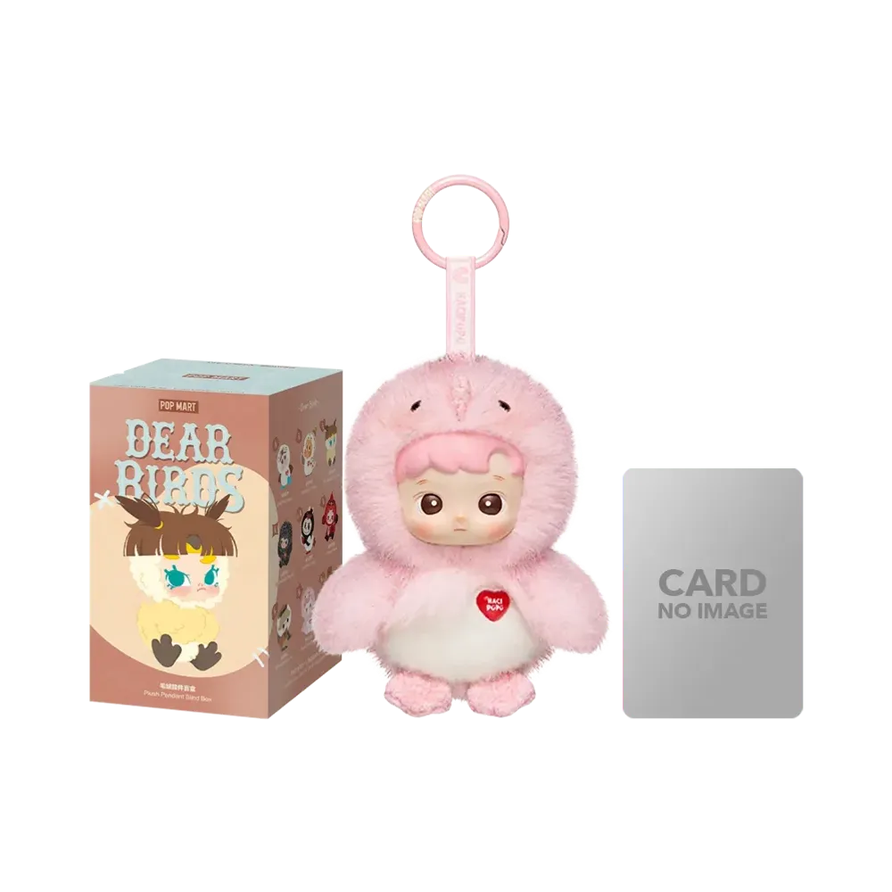 POP MART Dear Birds Series-Plush Pendant Make Me Blush (HACIPUPU)