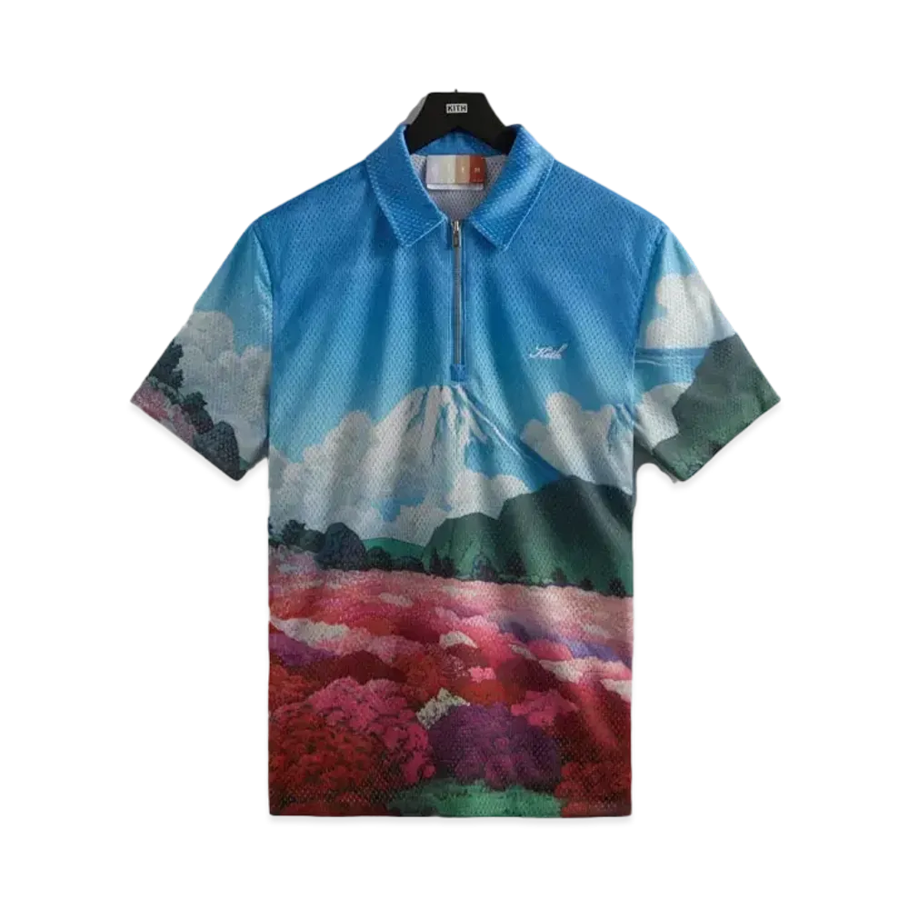 Kith Printed Devoe Quarter Zip "Bloom"