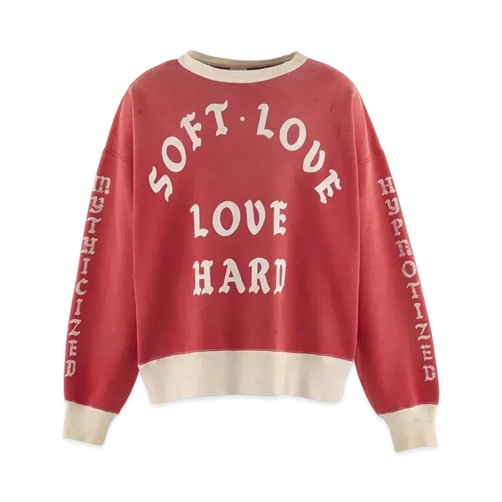 SAINT Mxxxxxx SOFT LOVE Sweat shirt "Red"