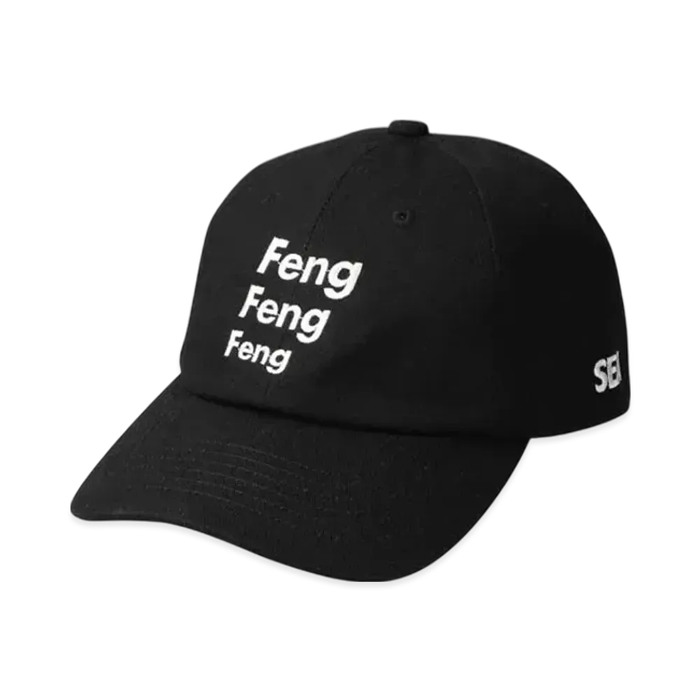 WIND AND SEA F-H-H Feng Feng Dad Cap "Black"