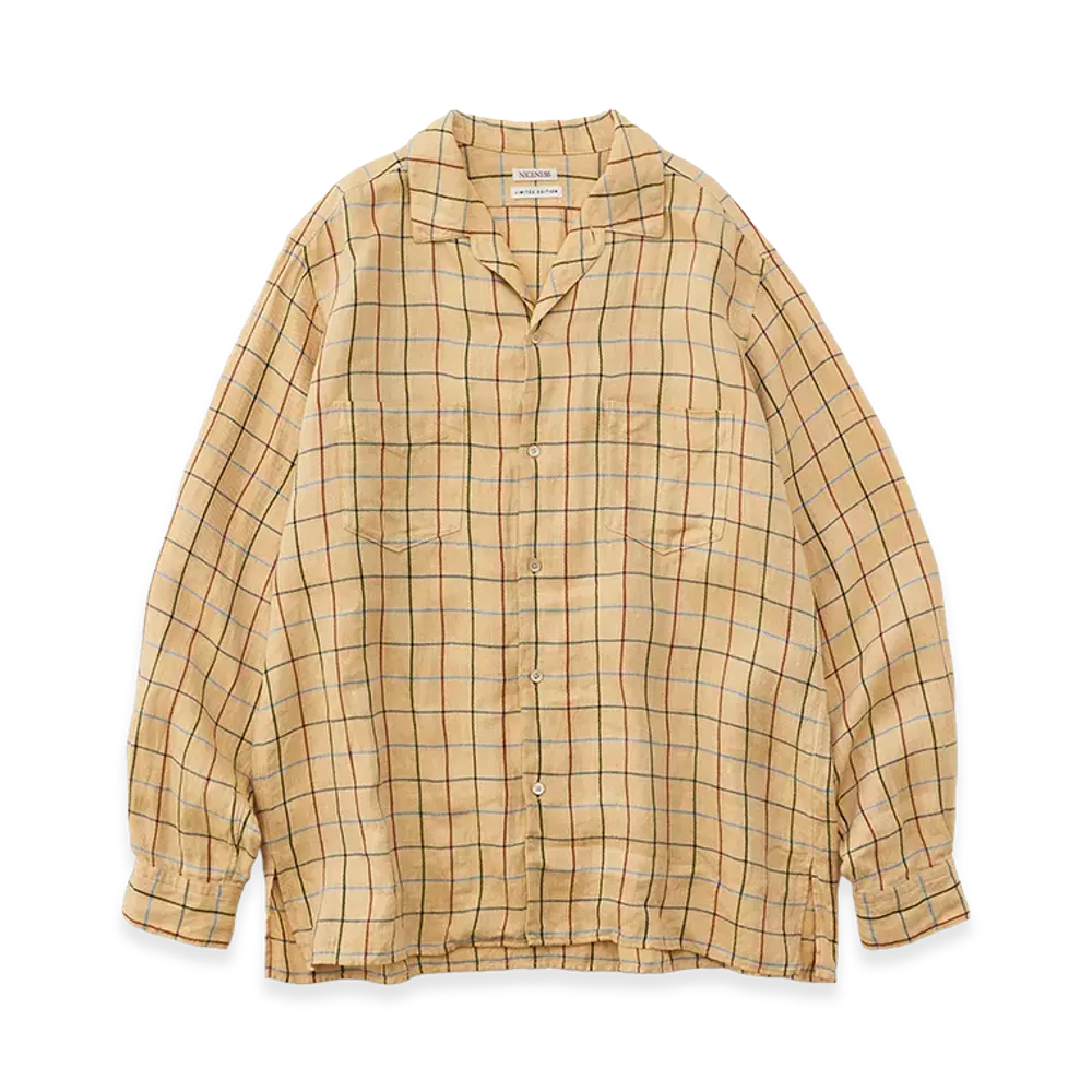 NICENESS E.Romeo check Shirt "Yellow"