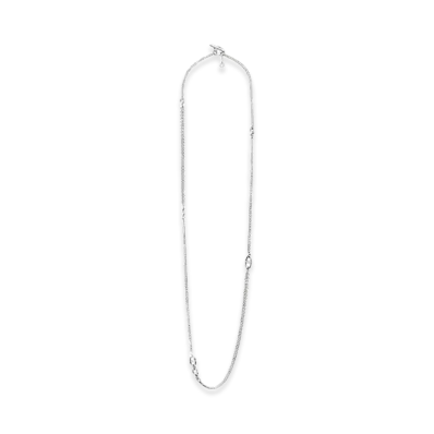 Hermes New Farandole Long Necklace "Silver"
