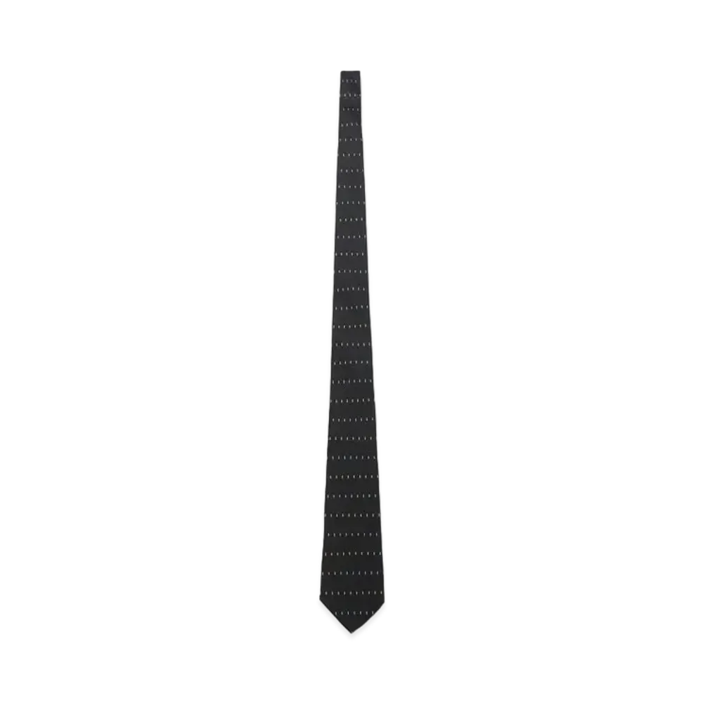 Yohji Yamamoto Pour Homme PIN DOT JQ DERBY TIE B "Black"