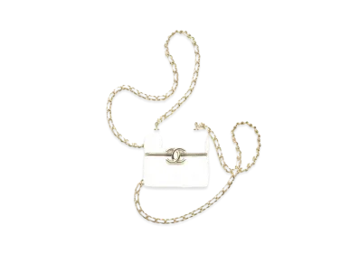 CHANEL Airpods Pro Case With Chain Lambskin "White"