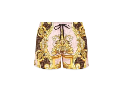 FENDI x Versace Fendace Multicolor Nylon Shorts "Multicolor"