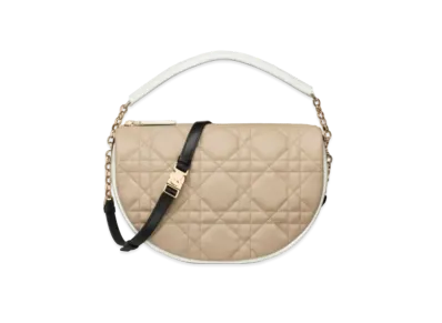 Dior Dior Vibe Medium Hobo Bag Macro Cannage Lambskin "Beige"