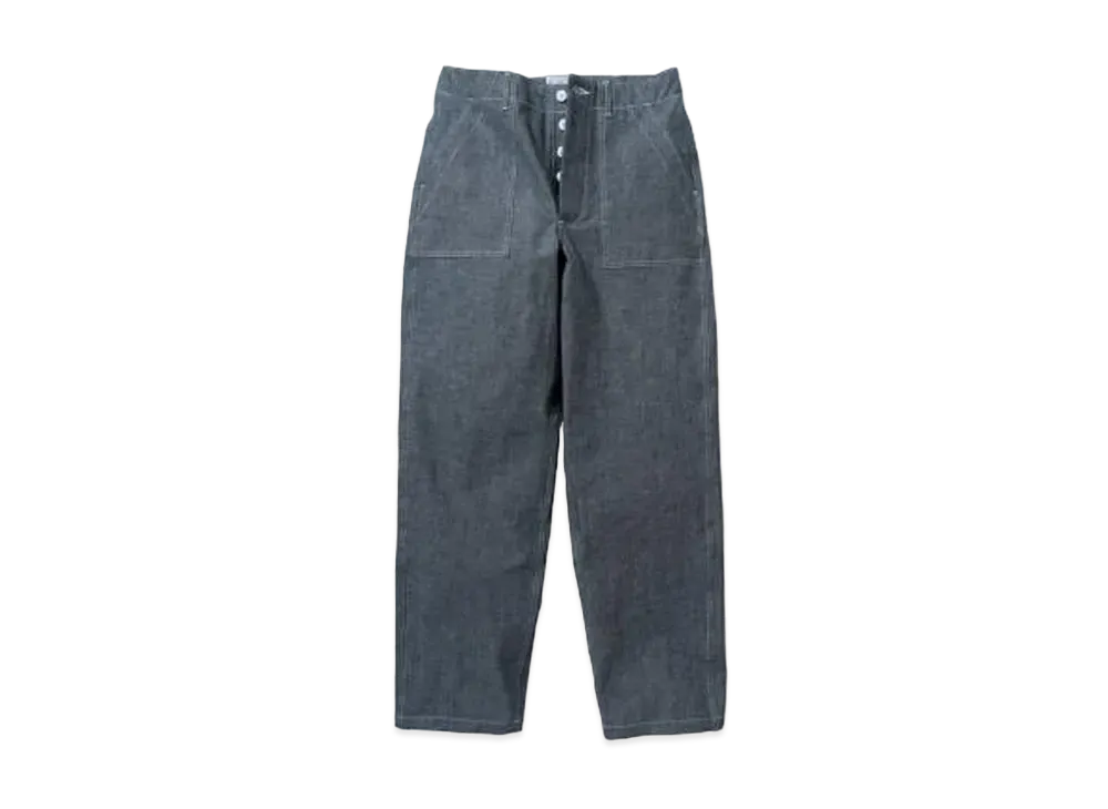 THE REAL McCOY'S 8HU LIGHT CHAMBRAY UTILITY TROUSERS "Light Blue"
