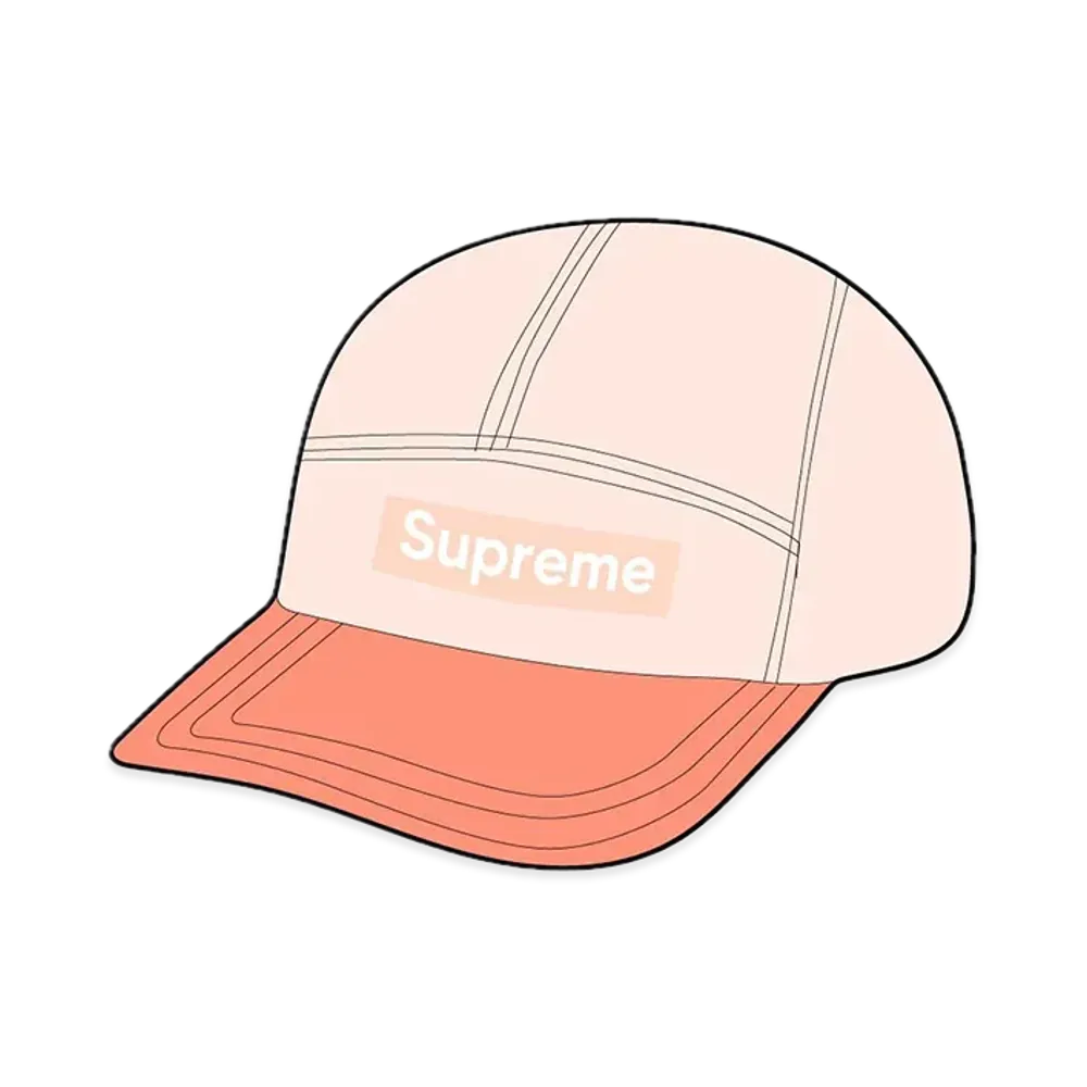 Supreme Suede Visor Camp Cap "Peach"