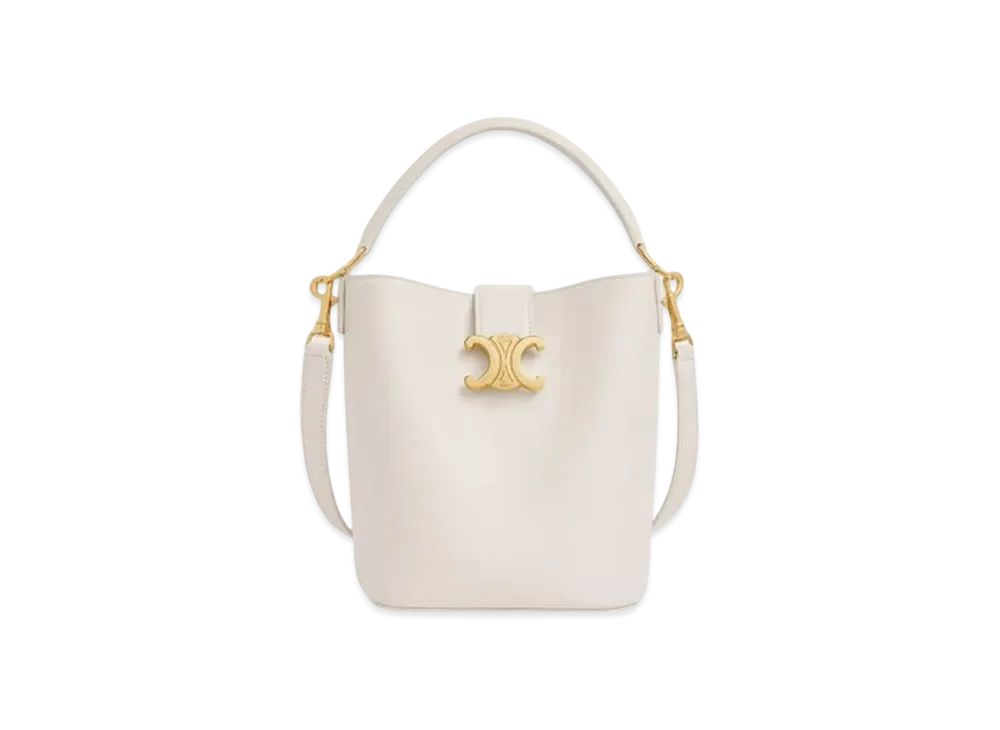 CELINE Small Bucket Louise in Smooth Calfskin "Rice"