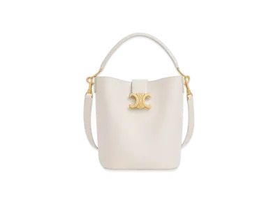 CELINE Small Bucket Louise in Smooth Calfskin "Rice"