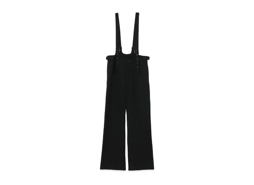 Yohji Yamamoto WOOL GABARDINE SHOULDER STRAP SLIM P "Black"