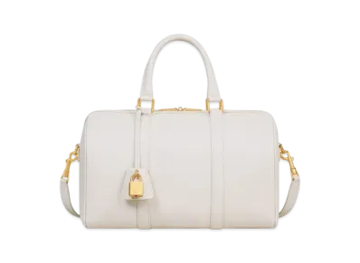 CELINE Large Boston in Supple Grained Calfskin "Rice"