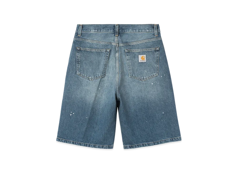 Carhartt WIP Landon Short "Blue/Destroy Wash/Splatter"