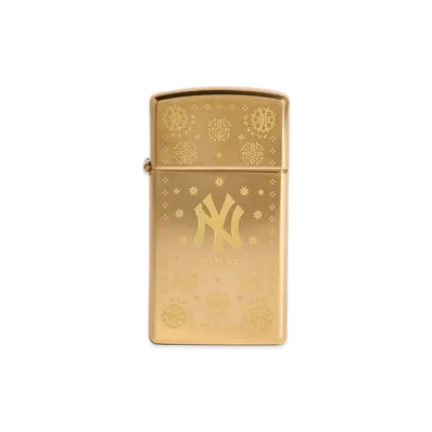 Kith x The New York Yankees Slim Zippo Lighter "Gold"