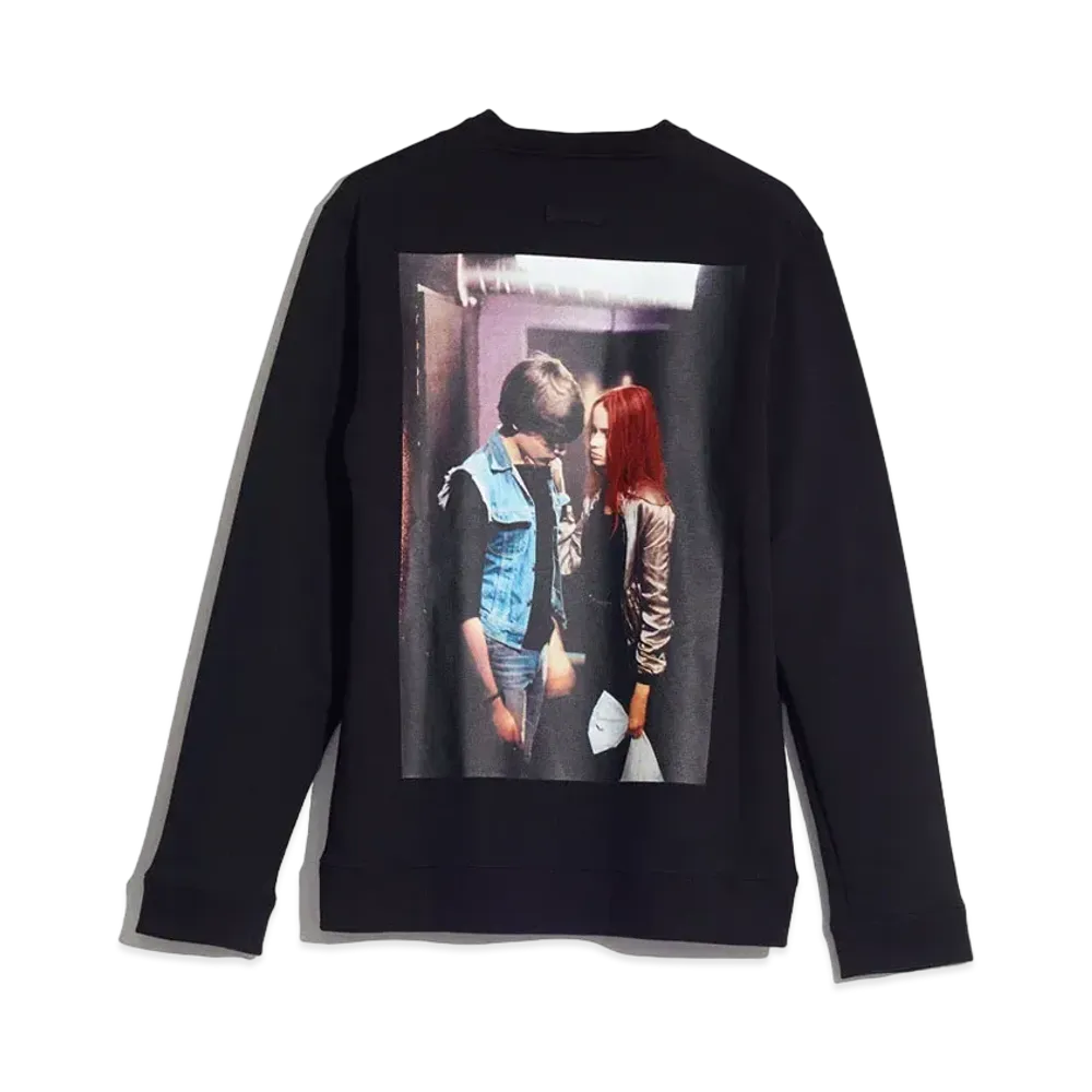 RAF SIMONS Round-Neck Sweater Christiane F. "Black"