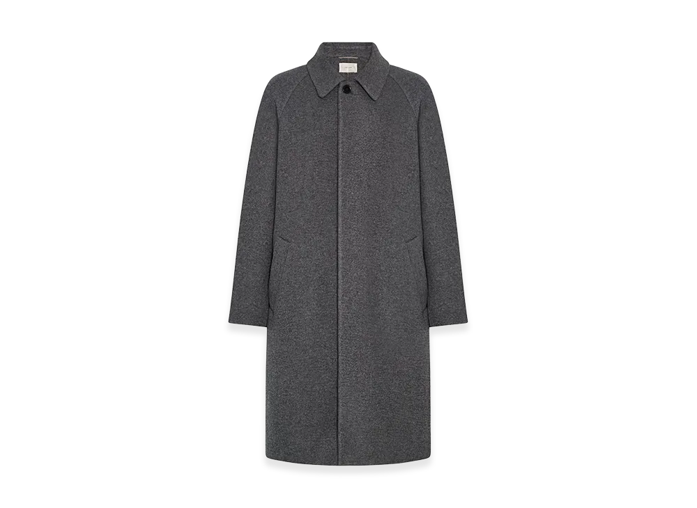 The Row Zomo Cashmere Coat "Grey Melange"