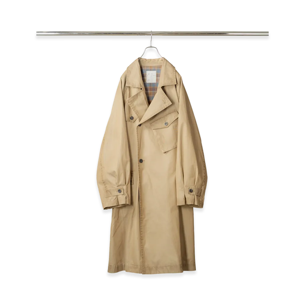 ANCELLM Aging Cotton M.C Coat "Beige"