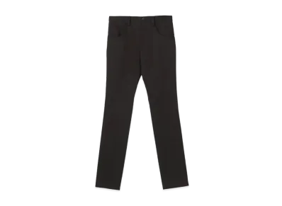 Yohji Yamamoto COTTON STRETCH SLIM PNT "Black"