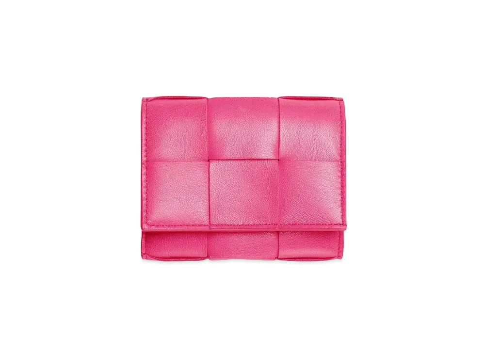 Bottega Veneta Trifold Zip Wallet "Bon Bon"