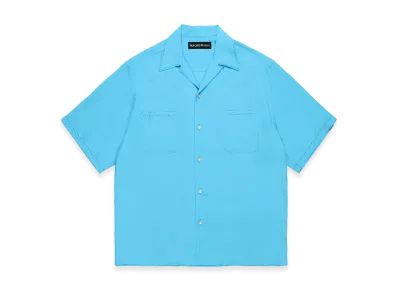 WACKO MARIA 50's Open Collar Shirt "Blue"