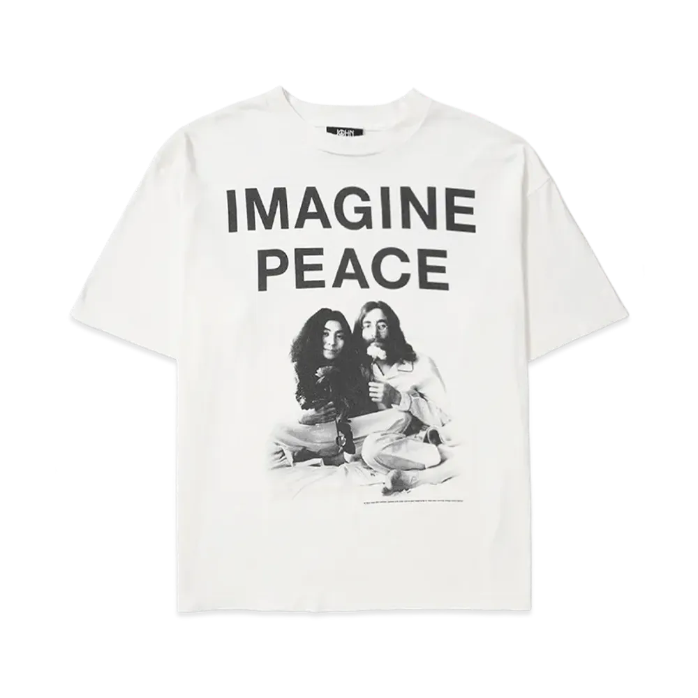 SAINT Mxxxxxx x John Lennon JL SS T-Shirt Imagine Peace "White"