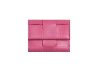 Bottega Veneta Trifold Zip Wallet "Bon Bon"