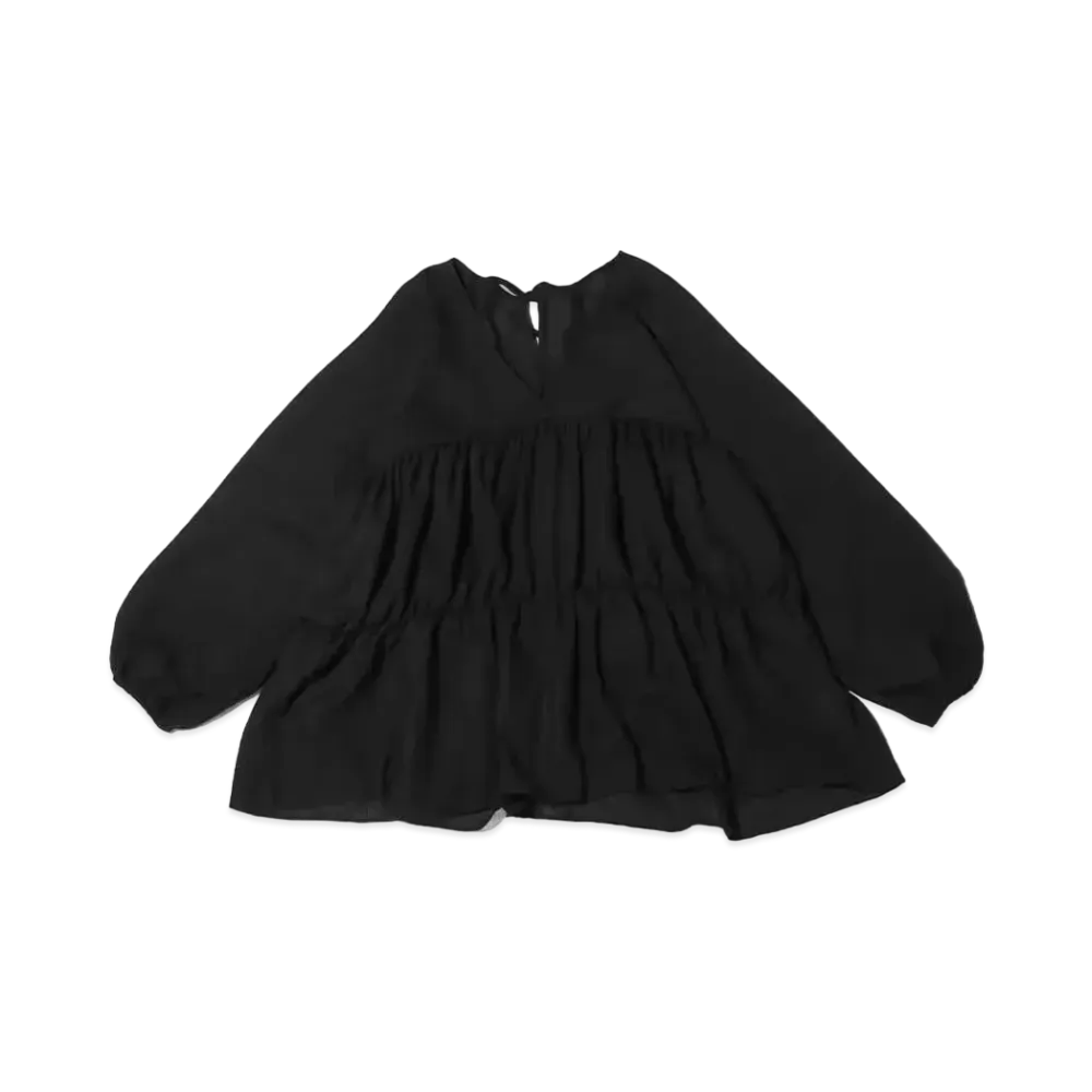 atmos pink V-Neck Mini-Length Dress "Black"