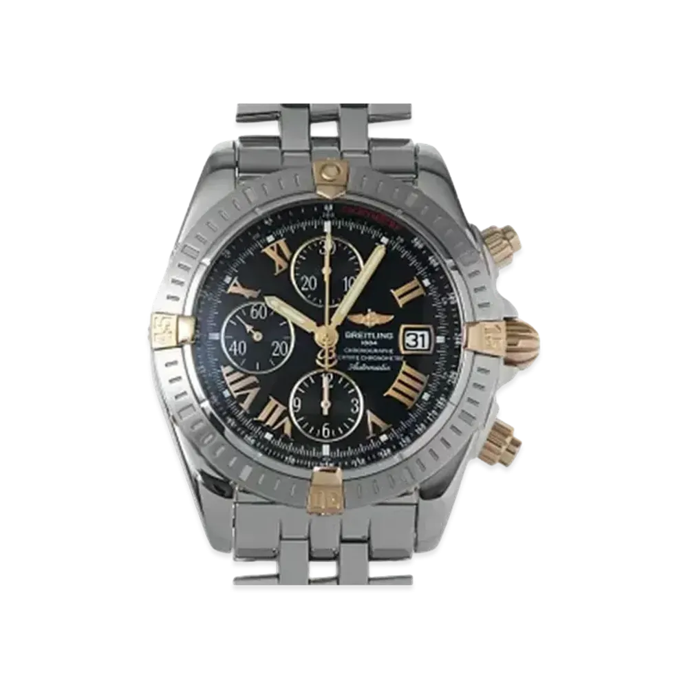 Breitling Chronomat Evolution Vicolo "Black/Yellow Gold/Stainless Steel"