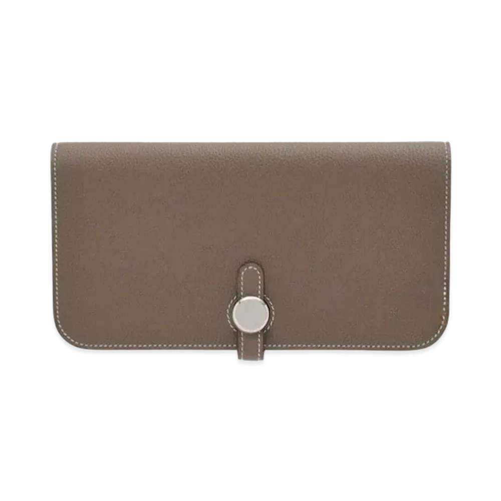 Hermes Dogon Long Togo "Etoupe/Silver"