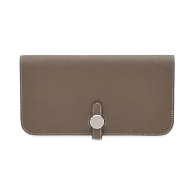 Hermes Dogon Long Togo "Etoupe/Silver"