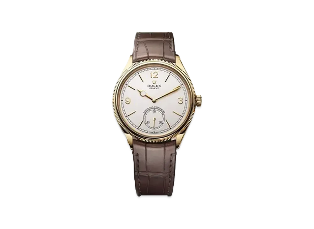 ロレックス 1908 39mm "ホワイト/イエローゴールド" 52508