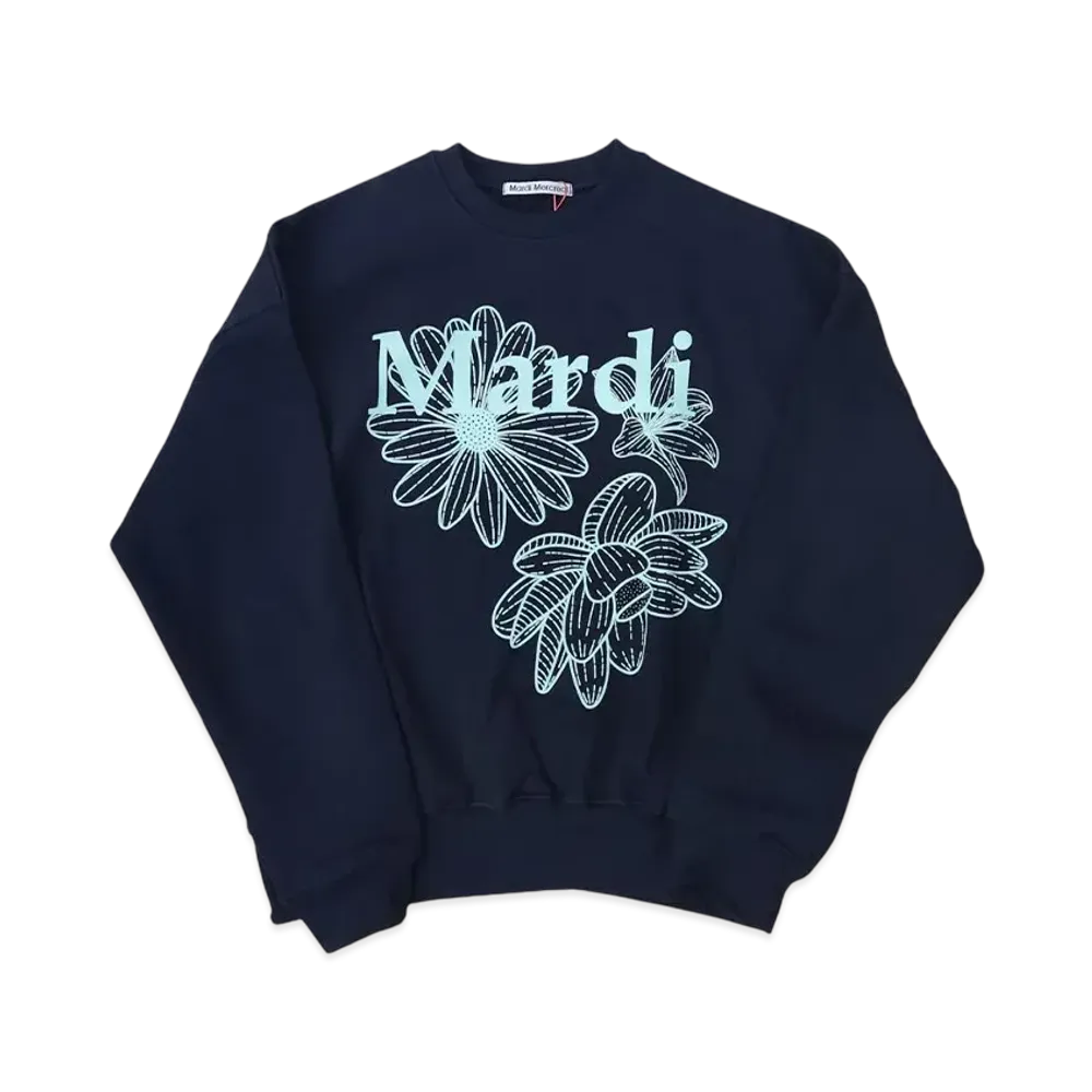 Mardi Mercredi Sweatshirt Triple Flower "Black Mint"