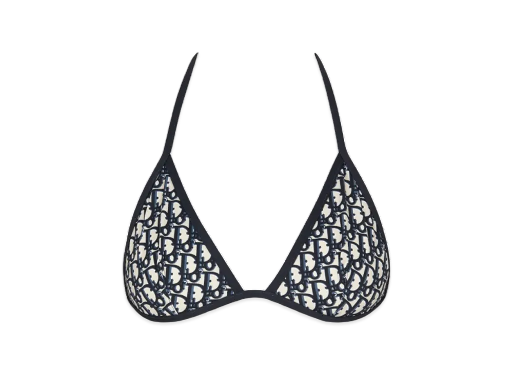 Dior Women's Bikini Top Dior Oblique "Blue"