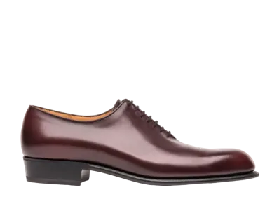 J.M.Weston Flore Oxford Shoe #402 D Calf "Burgundy"11J037940210 Single Leather Sole