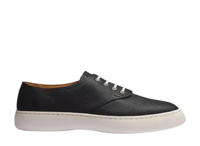 J.M.Weston Women's 1938 Tennis Sneaker "Black Grained Calf"