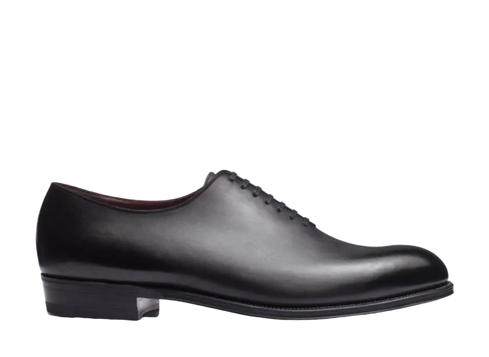 J.M.Weston Ultra Weston One Cut Oxford #344 D Box Calf "Black"11S110134410 Leather Sole