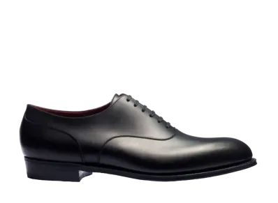 J.M.Weston Ultra Weston 6 eyelets Oxford #346 D Box Calf "Black"11S110134610 Single Leather Sole