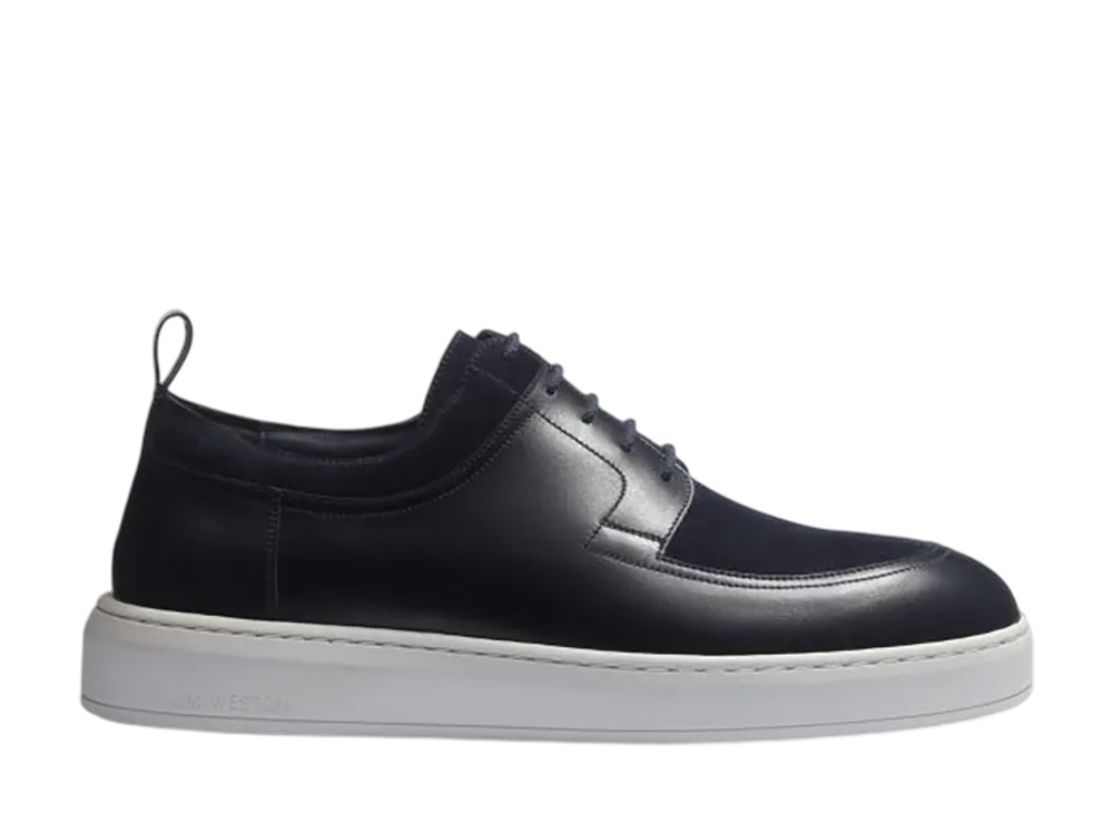 J.M.Weston Hunt On Time #201 "Navy Calf & Suede"