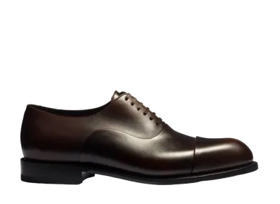 J.M.Weston Edouard Cap Toe Oxford #373 D "Coffee" 11U3FRX3732F Single Leather Sole