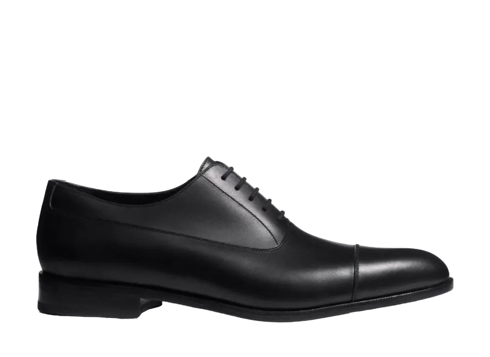 J.M.Weston West Cap Toe Oxford #104 "Black"11U5GAA1049R Half Rubber Leather Sole