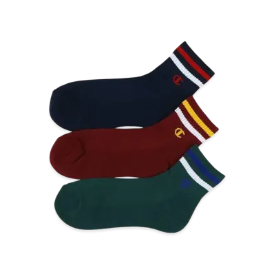 Champion 3-Pair Quarter Length Socks "Assortment"