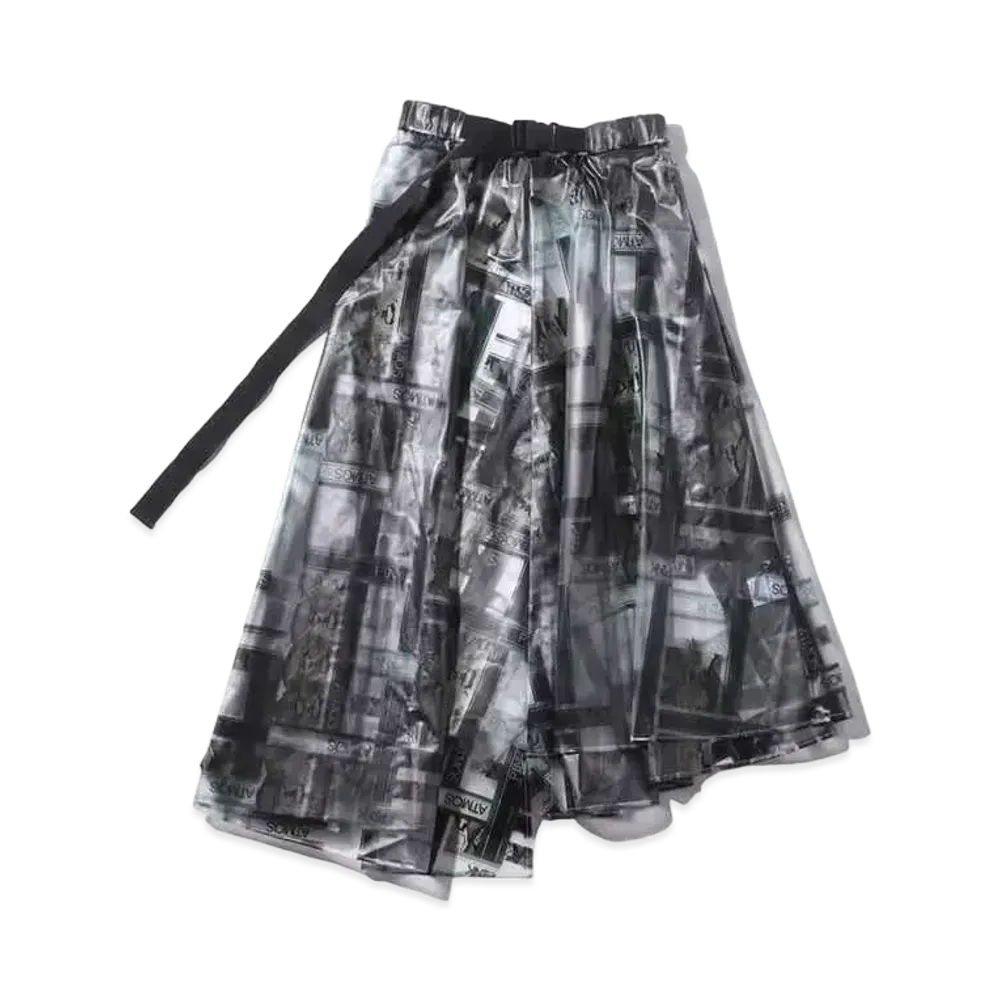 atmos pink Logo Geometric Skirt "Black"