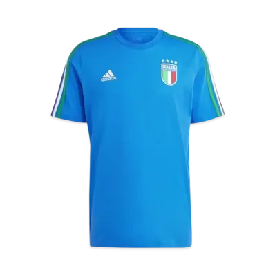 adidas Italy DNA Three Stripes Short Sleeve T-Shirt "Blue"