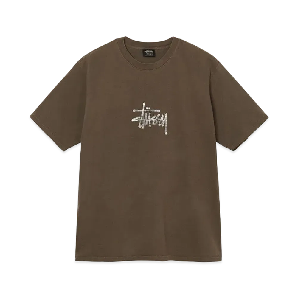 Stussy Surf Tomb Pigment Dyed Tee "Coffee"
