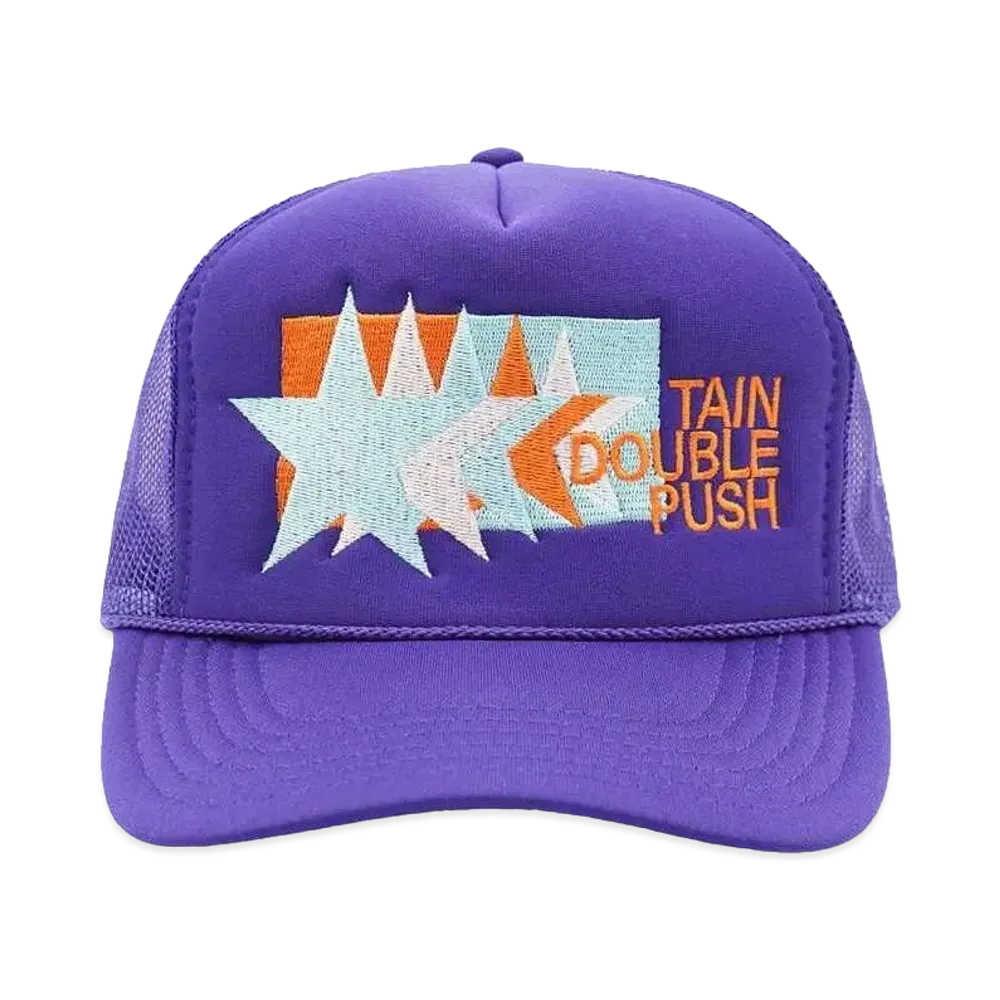 TAIN DOUBLE PUSH REVIBE MANY TIMES MESH CAP "PURPLE"