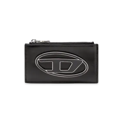 Diesel 1Dr Card Holder Iii Flat Card Holder In Nappa Leather "Black"