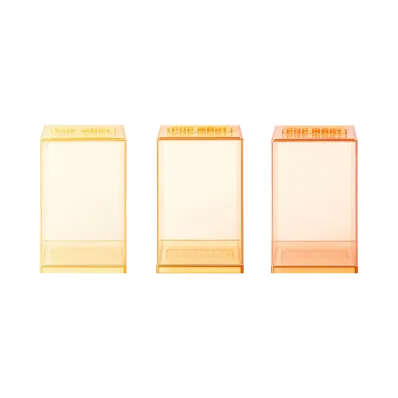 POP MART POP Single Acrylic Display Box 3 Pieces SUNSET YELLOW