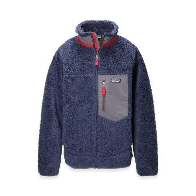 Patagonia Men's Classic Retro X Fleece Jacket "New Navy/Wax Red"