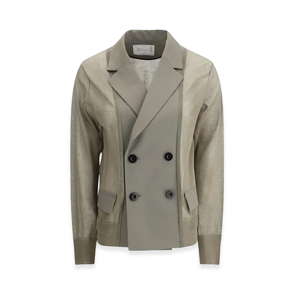 sacai Semi Sheer Jacket "Beige"