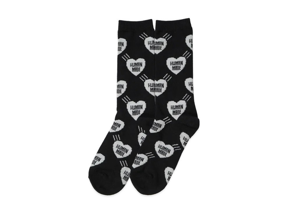 HUMAN MADE Heart Socks "Black"